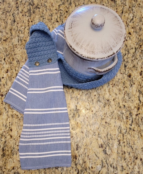 Denim Kitchen Boa Crochet Pattern - My Fingers Fly