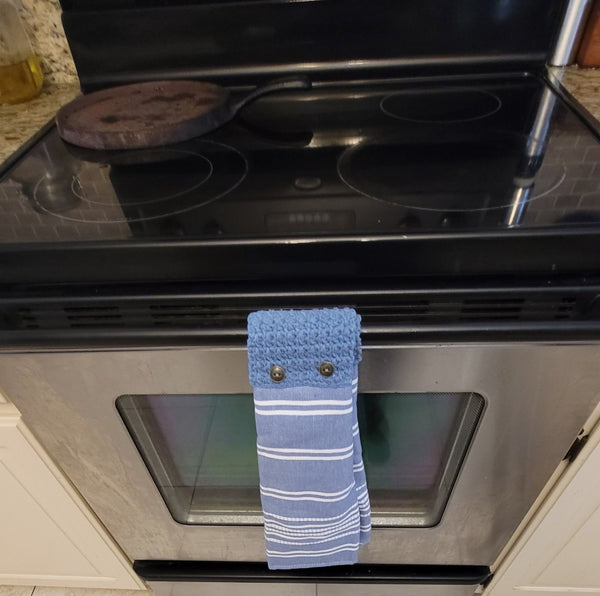 Denim Kitchen Boa Crochet Pattern - My Fingers Fly