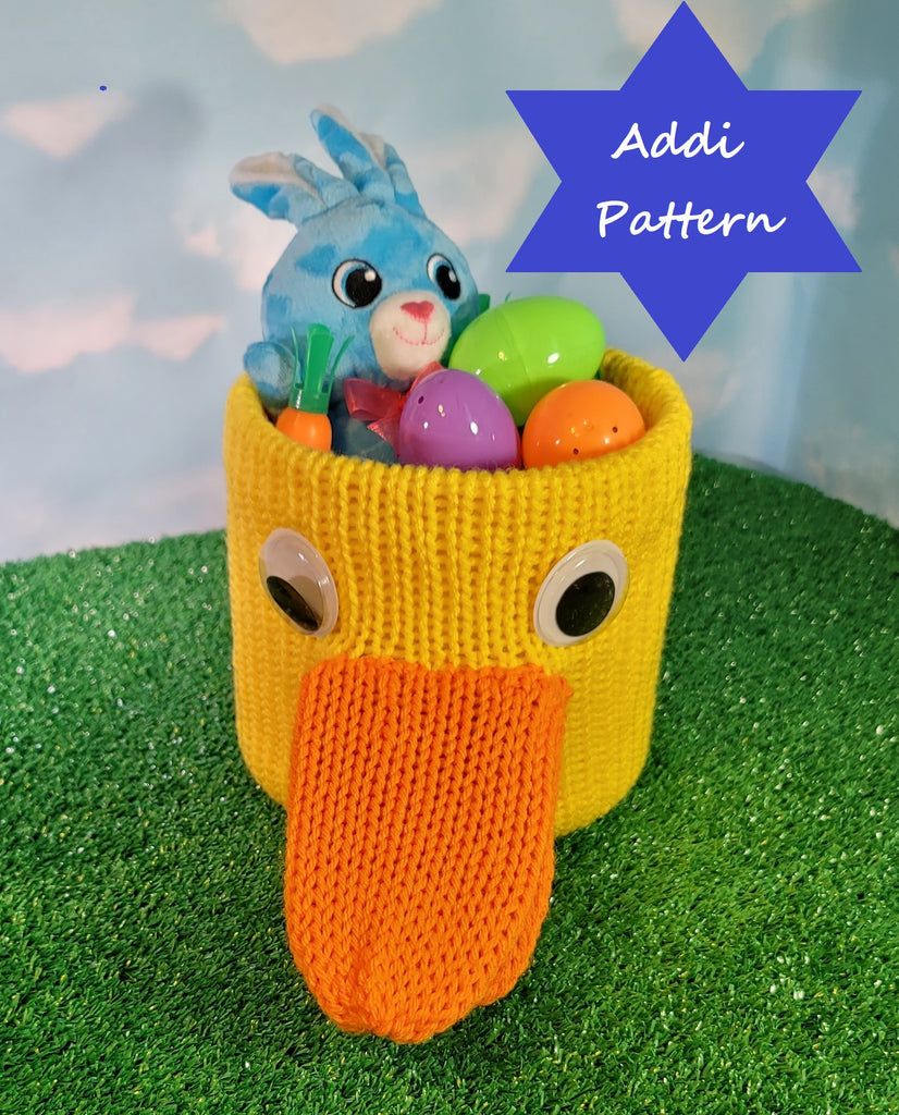 Duck Gift Basket Pattern for Addi Knitting Machines – My Fingers Fly
