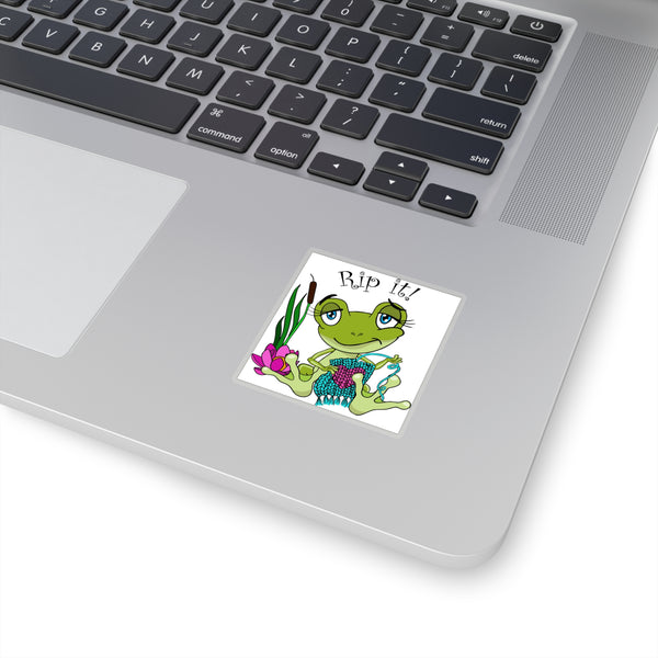 Rip It! Frog Kiss-Cut Stickers