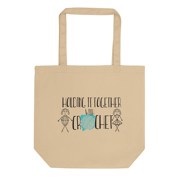 Eco Tote Bag, Holding it Together with Crochet