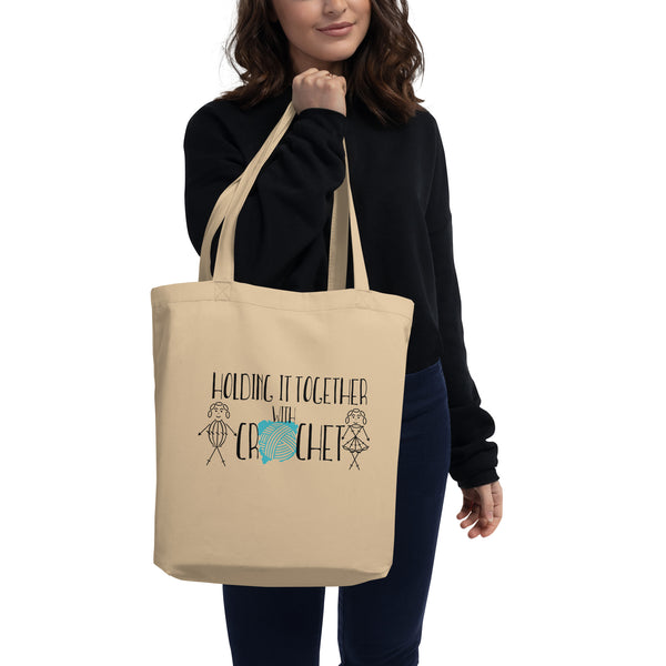 Eco Tote Bag, Holding it Together with Crochet