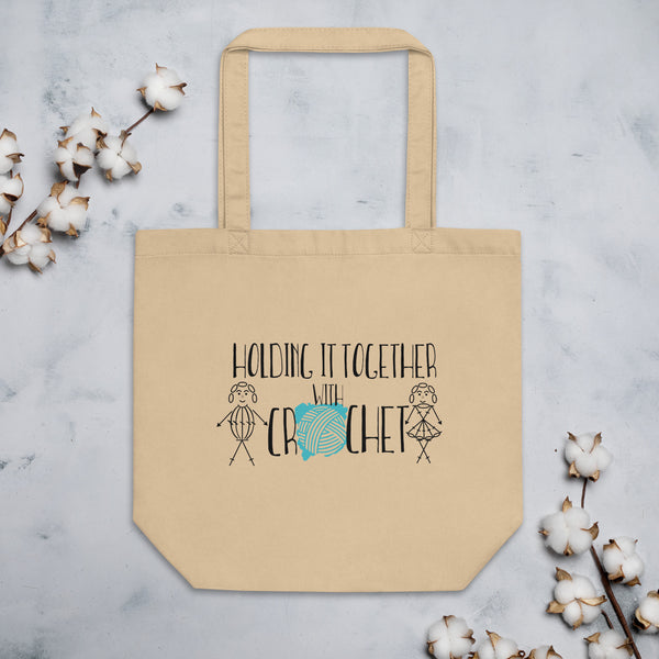 Eco Tote Bag, Holding it Together with Crochet