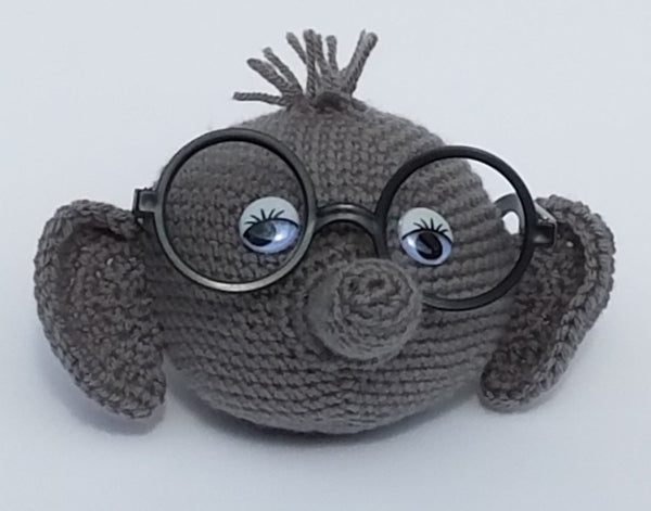 Elephant Eyeglass Holder Crochet Pattern