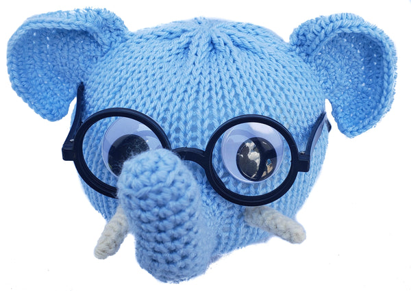 Elephant Eyeglass Holder - Handmade with Acrylic Yarn