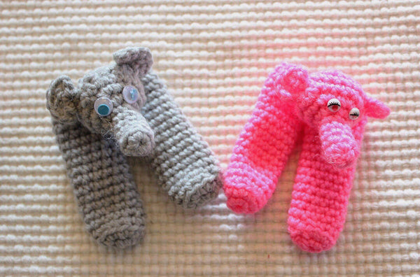 Elephant Finger Puppet Crochet Pattern