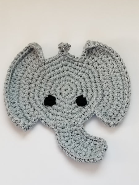 Elephant Potholder Crochet Pattern Plus Bonus Elephant Panhandler Crochet Pattern