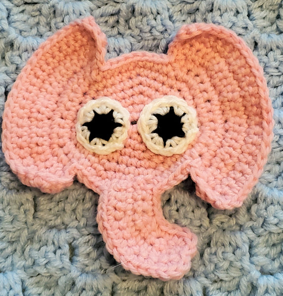 Elephant Coaster Crochet Pattern with Bonus Elephant Ornaments, Earrings, Necklace, Bracelet, Applique Patterns