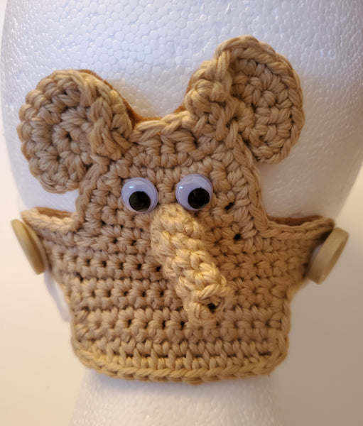 Elephant Mask Mate Crochet Pattern