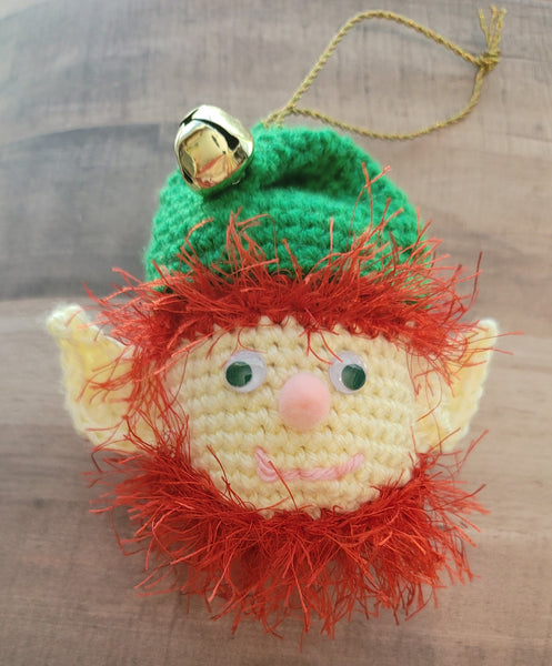 Bearded Elf Ornament Crochet Pattern