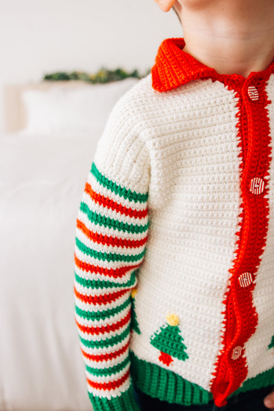 Christmas Crochet Pattern, Elf Christmas Sweater Crochet Pattern