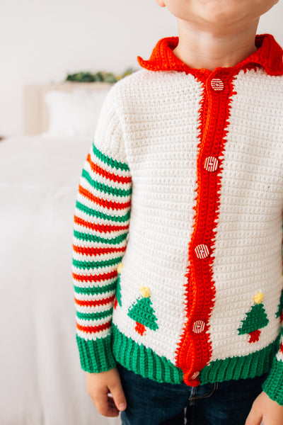 Christmas Crochet Pattern, Elf Christmas Sweater Crochet Pattern