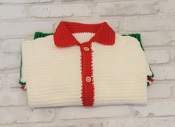 Christmas Crochet Pattern, Elf Christmas Sweater Crochet Pattern