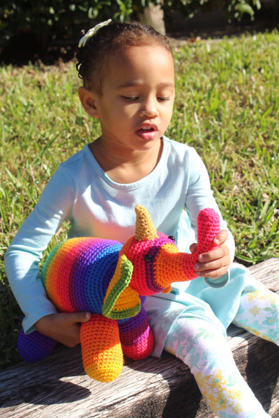 Elicorn (Uniphant) Plushie Crochet Pattern