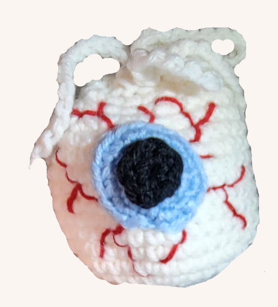 Eyeball Treat Bags Crochet Pattern for Halloween