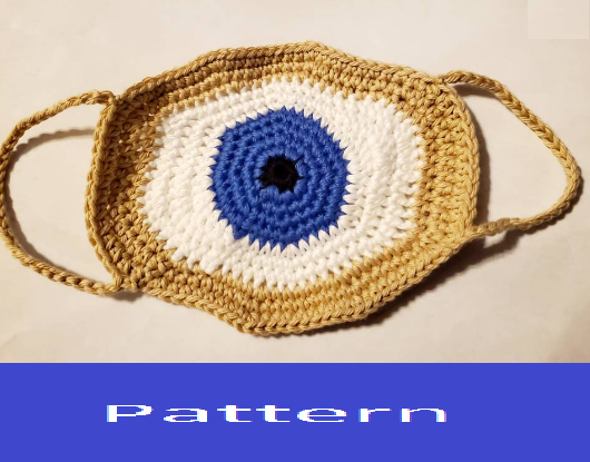 Eyeball Face Mask Crochet Pattern