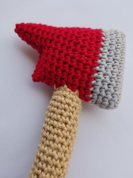 Baby Firefighter Axe Rattle Crochet Pattern