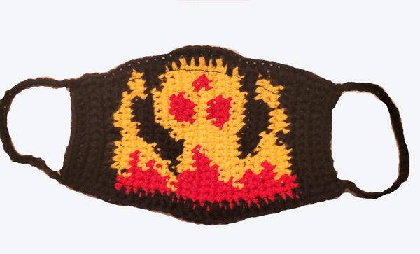 Flames Face Mask Crochet Pattern