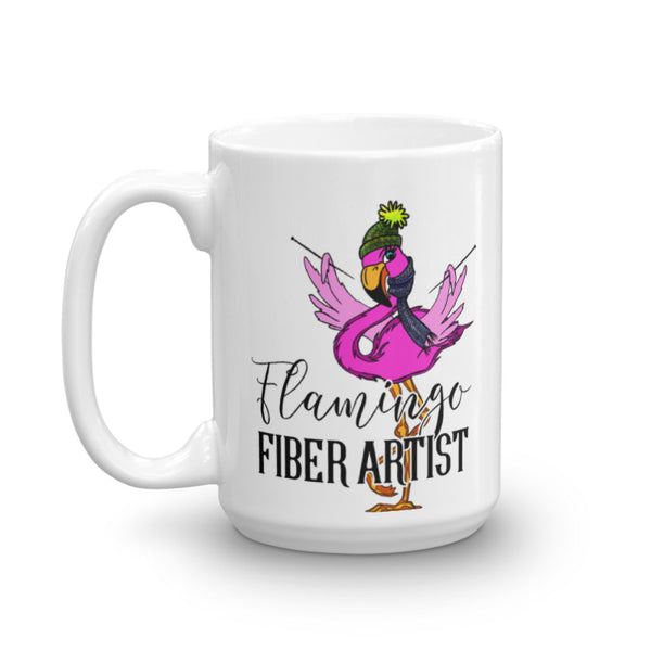 Flamingo Fiber Artist Coffee Mug