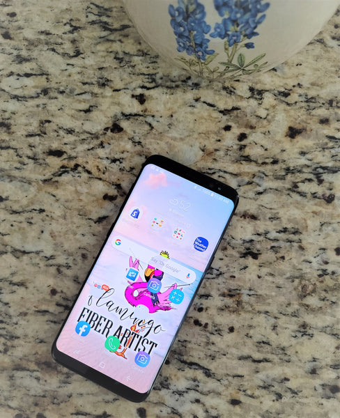 Flamingo Fiber Artist Phone Wallpaper
