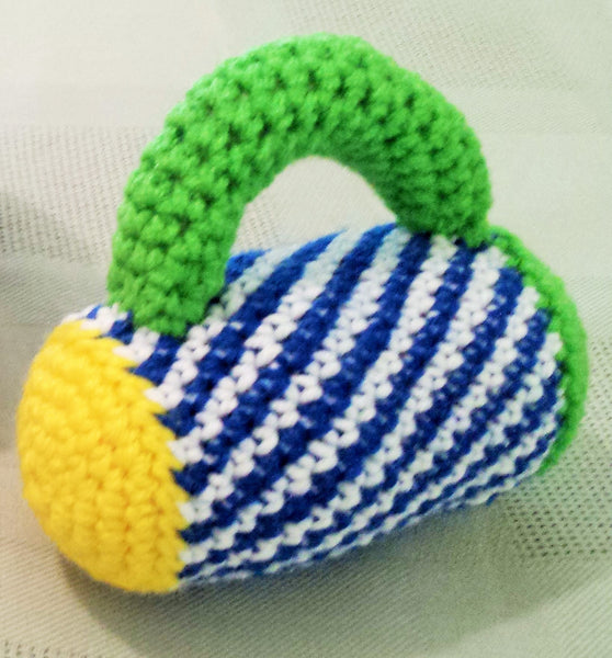 Flashlight Shaped Baby Rattle Crochet Pattern