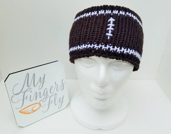 Football Earwarmer Knit Pattern