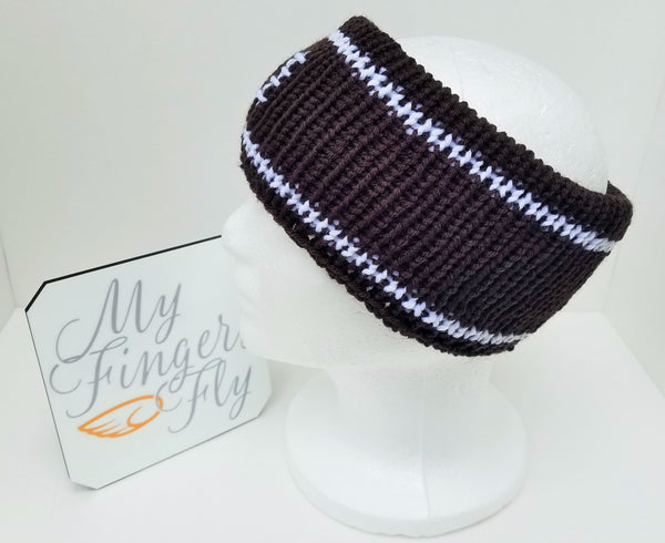 Football Earwarmer Knit Pattern