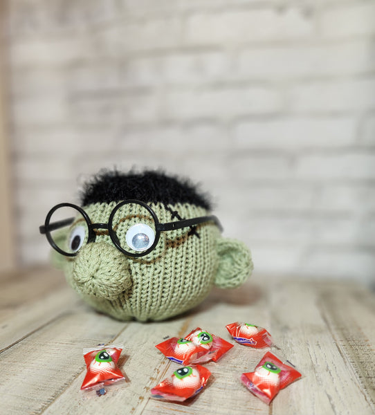 Frankenstein Eyeglass Holder Pattern for Addi Knitting Machines