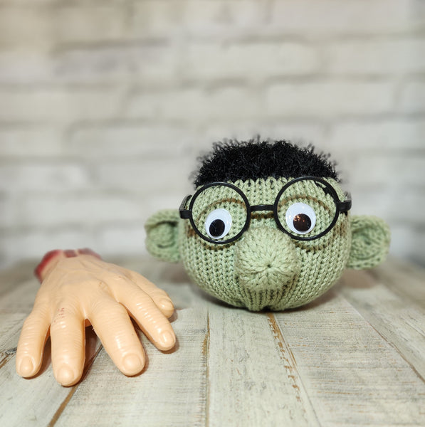 Frankenstein Eyeglass Holder Pattern for Addi Knitting Machines