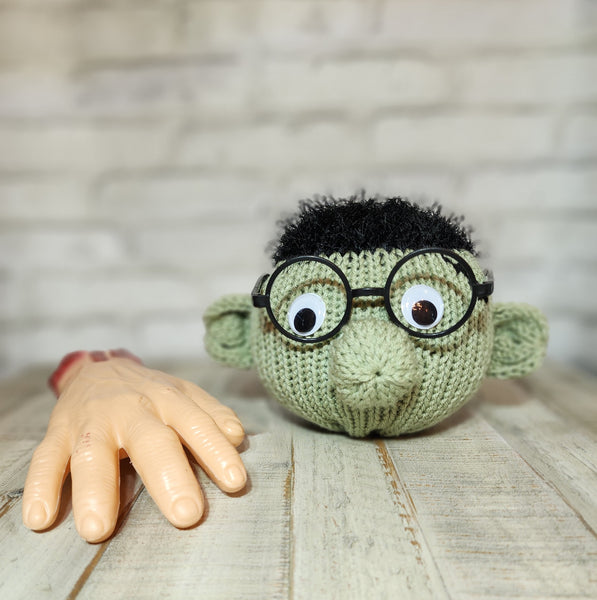 Frankenstein Eyeglass Holder Pattern for Addi Knitting Machines