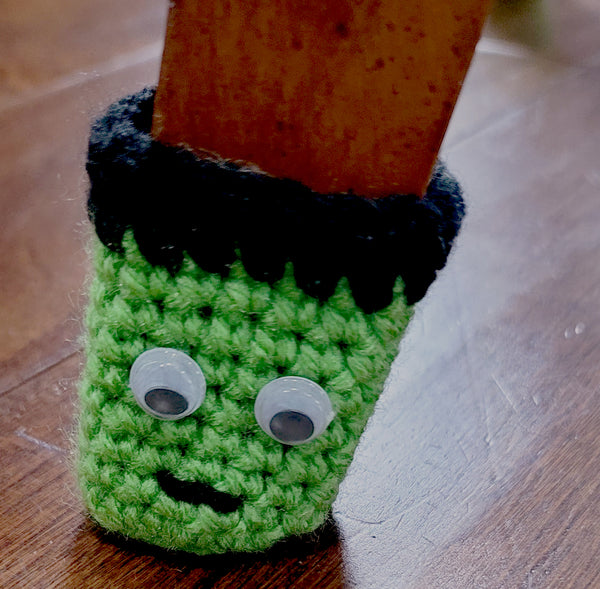 Frankenstein Monster Chair Socks Crochet Pattern