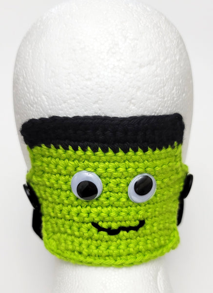 Frankenstein's Monster Mask Mate Crochet Pattern