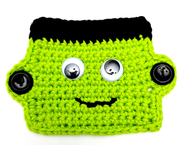 Frankenstein's Monster Mask Mate Crochet Pattern