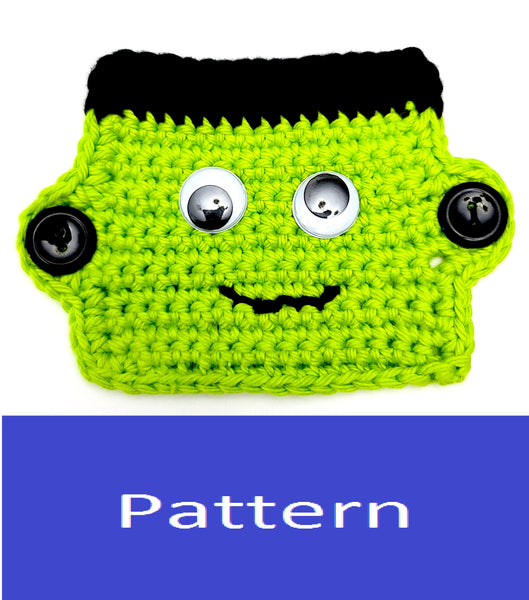 Frankenstein's Monster Mask Mate Crochet Pattern