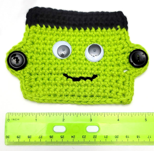 Frankenstein's Monster Mask Mate Crochet Pattern