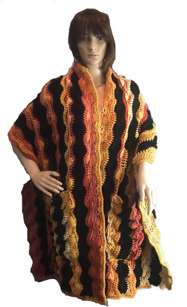 Full Moon Pocket Shawl Crochet Pattern