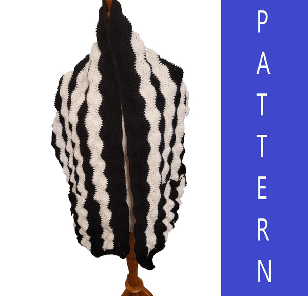 Full Moon Pocket Shawl Crochet Pattern