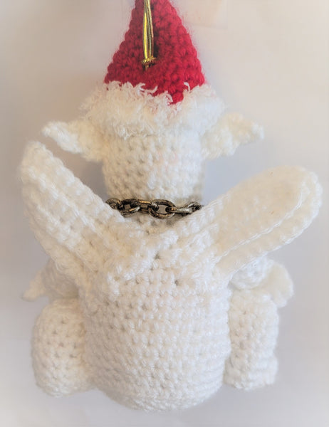 Crochet Pattern Gargoyle Statue Christmas Ornament, Christmas Gargoyle Home Decor