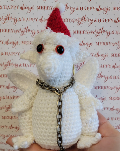 Crochet Pattern Gargoyle Statue Christmas Ornament, Christmas Gargoyle Home Decor