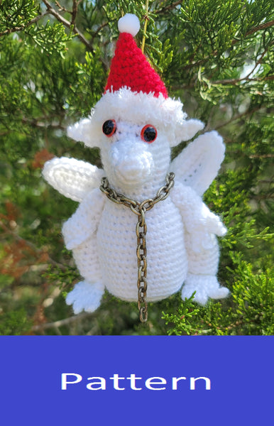 Crochet Pattern Gargoyle Statue Christmas Ornament, Christmas Gargoyle Home Decor