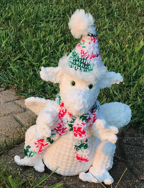 Gargoyle Plush Toy Crochet Pattern, Christmas Gargoyle Stuffed Animal