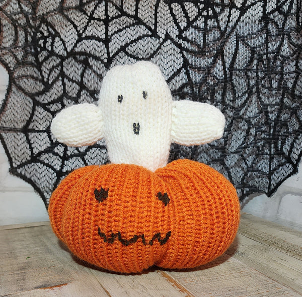Ghost in Pumpkin Pattern for Addi Knitting Machines