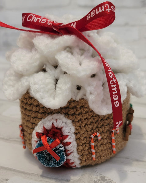 Gingerbread House Gift Bag Crochet Pattern
