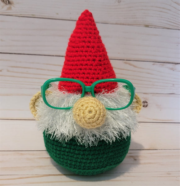 Christmas Gnome Eyeglass Holder Crochet Pattern