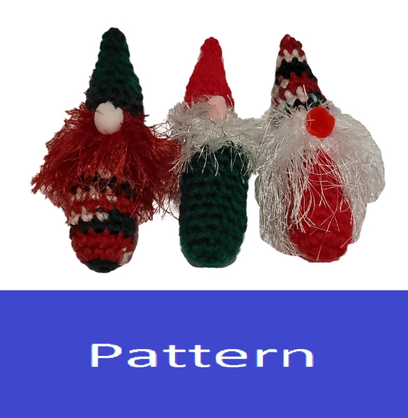 Skinny Gnome Christmas Ornament Crochet Pattern