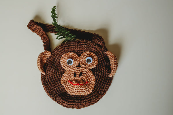 Baby Gorilla Purse Crochet Pattern