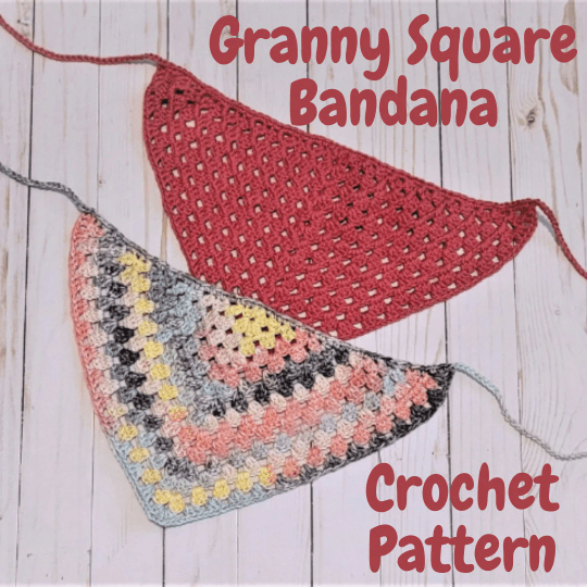 Granny Triangle Bandana Crochet Pattern - My Fingers Fly