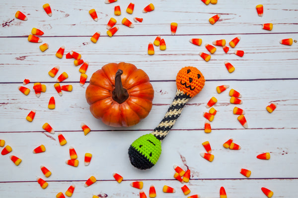 Halloween Baby Rattle Crochet Pattern