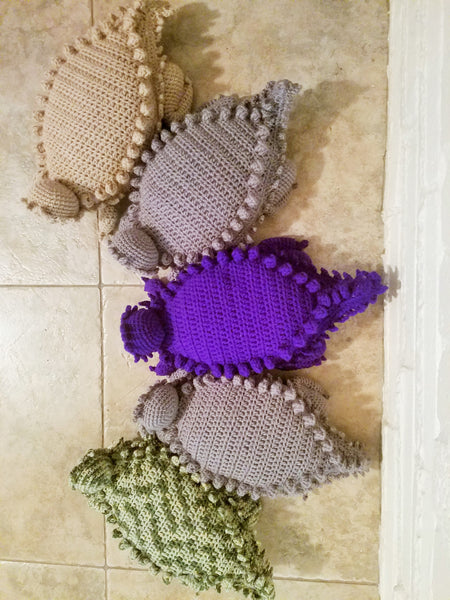 Horny Toad Crochet Patterns Ebook - Plush Toy, Earflap Hat, and Coin Purse