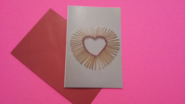 Matchstick Greeting Card with Envelope